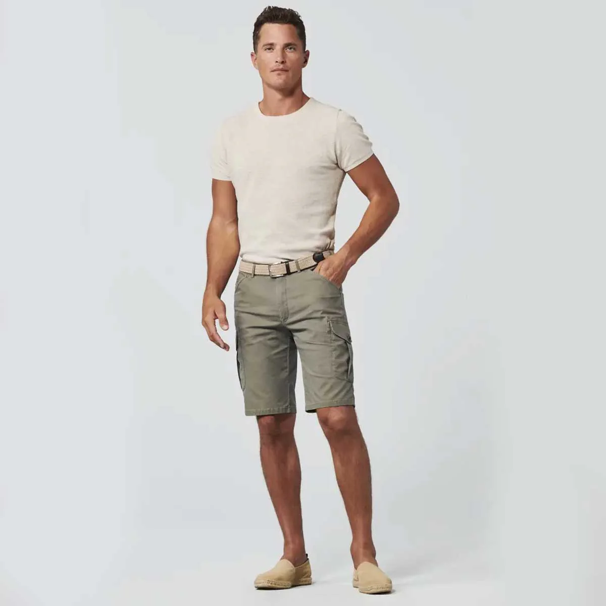 MEYER Woven Belt - Super Stretch - Beige - Image 3