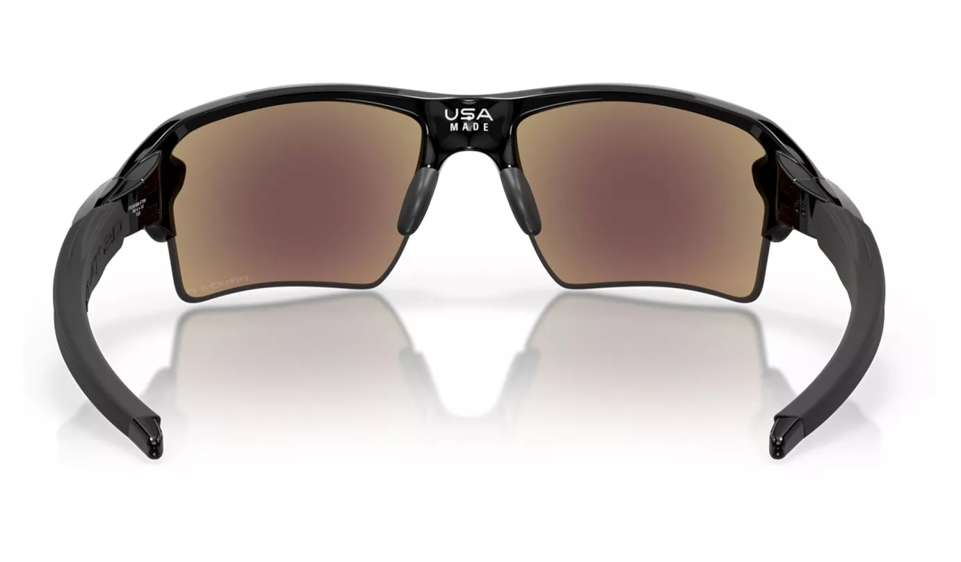OAKLEY Flak 2.0 XL Sunglasses - Polished Black - Prizm Sapphire Polarized Lens - Image 4
