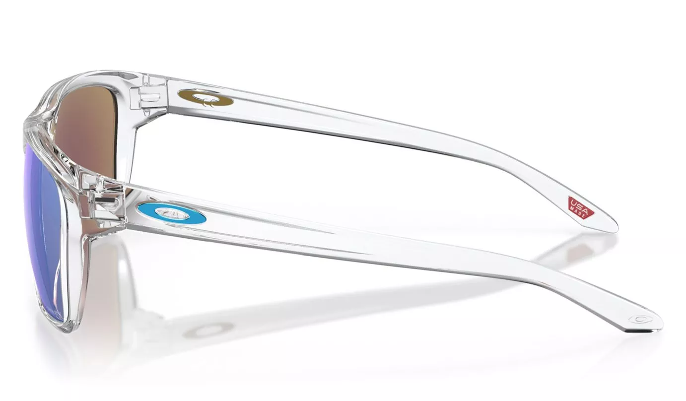 OAKLEY Sylas Sunglasses - Polished Clear - Prizm Sapphire Lens - Image 2