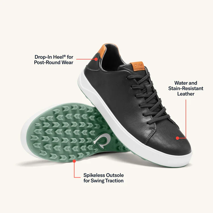 OLUKAI Wai‘alae Men’s Golf Shoes – Lightweight Performance – Black - Image 5