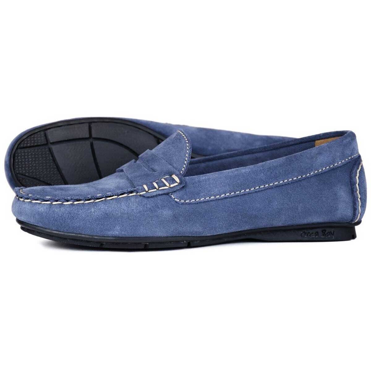ORCA BAY Florence Leather Deck Shoes - Womens - Dark Denim