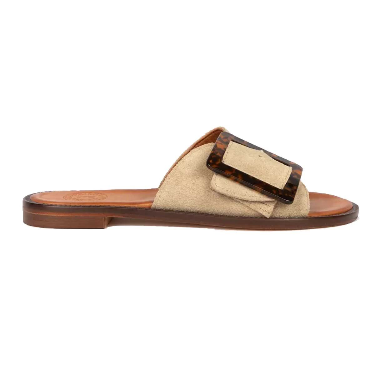 PENELOPE CHILVERS Biarritz Buckle Sandal - Women's - Camel