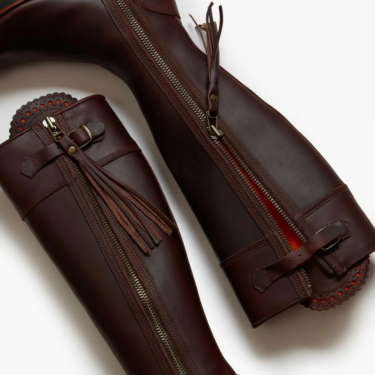 PENELOPE CHILVERS Long Tassel Boots - Leather - Conker - Image 4