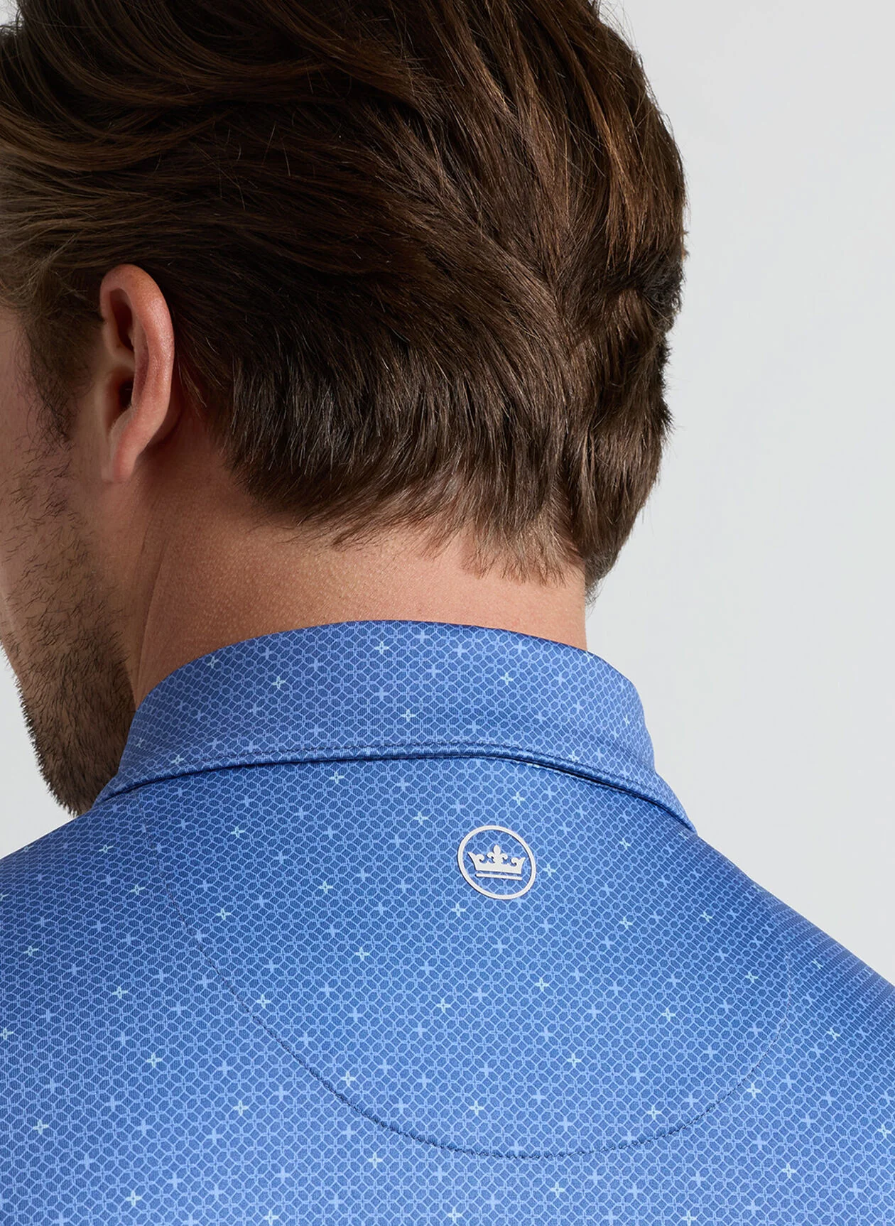 PETER MILLAR Barrier Performance Jersey Polo Shirt - Men's Classic Fit - Windsor Blue - Image 5