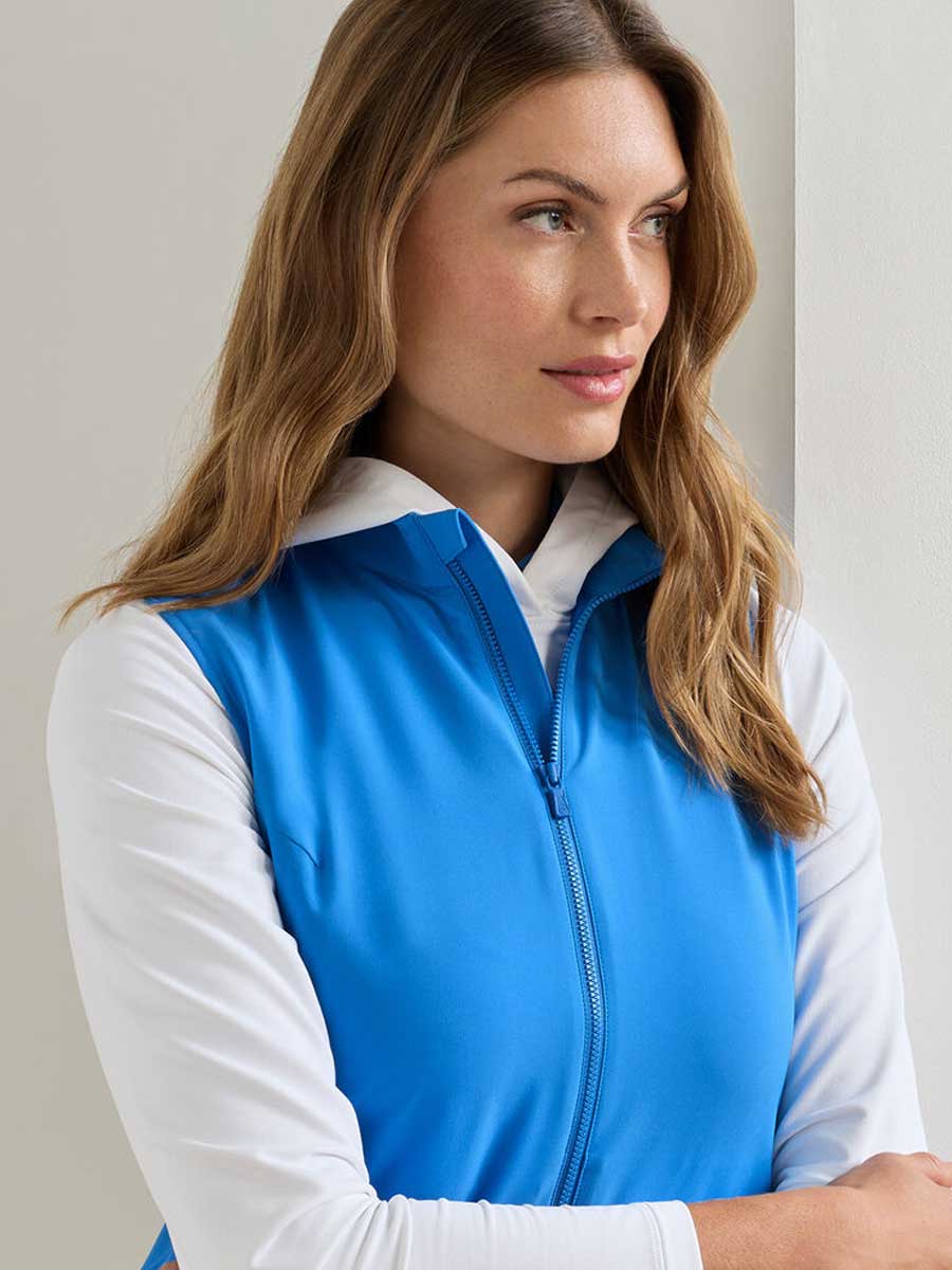 PETER MILLAR Dunes Gilet - Womens - Blue Starling - Image 2