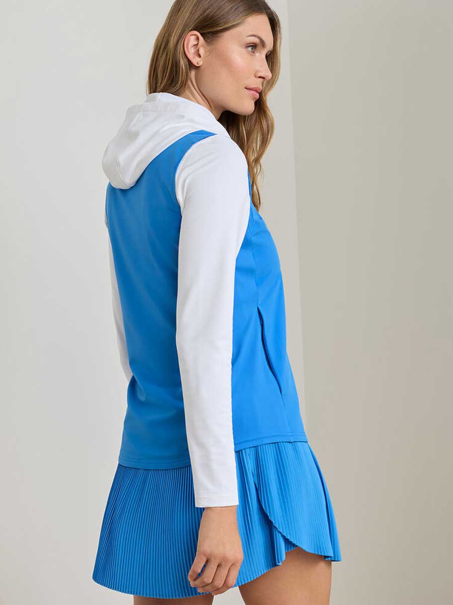 PETER MILLAR Dunes Gilet - Womens - Blue Starling - Image 3