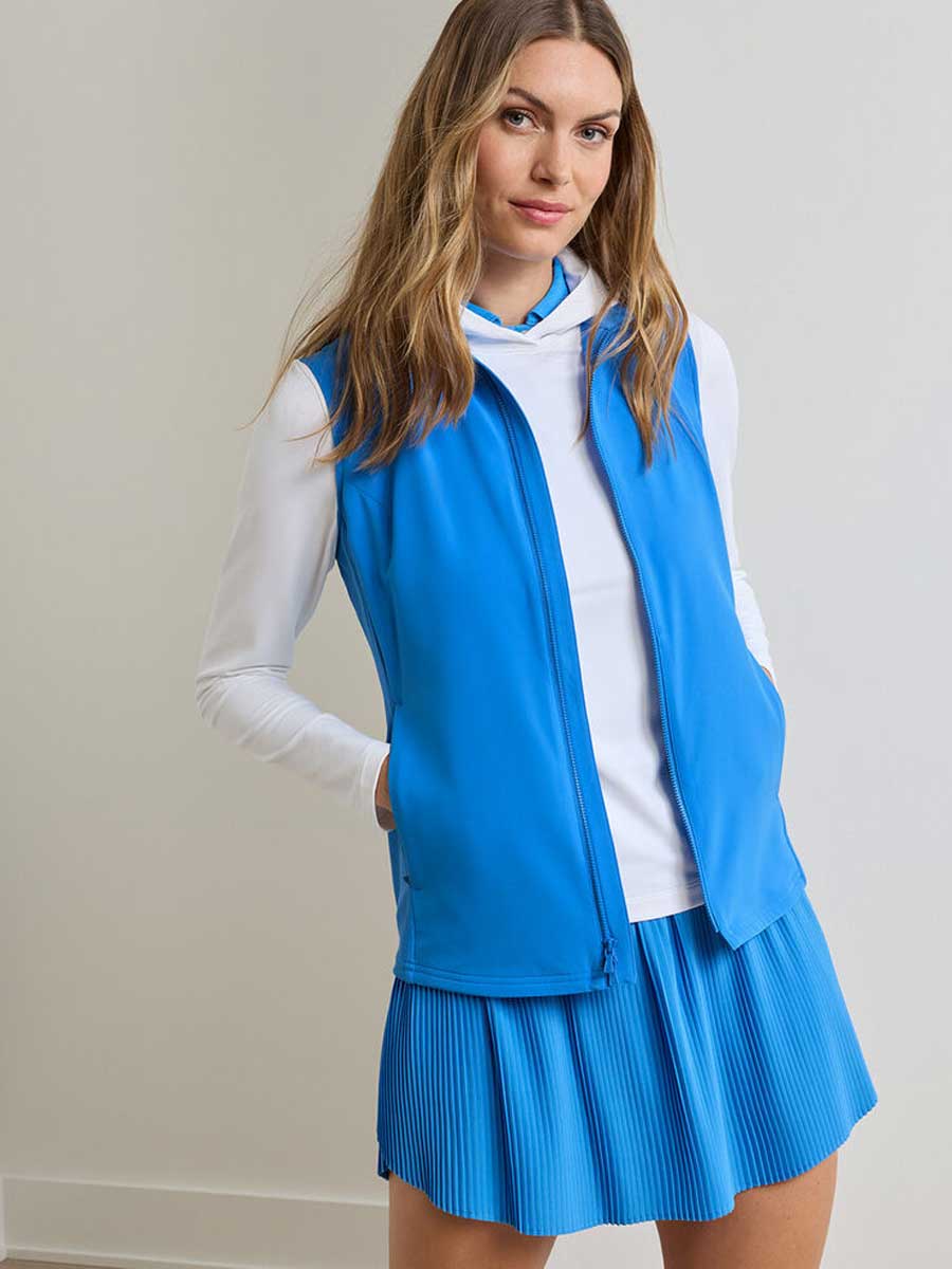 PETER MILLAR Dunes Gilet - Womens - Blue Starling - Image 4