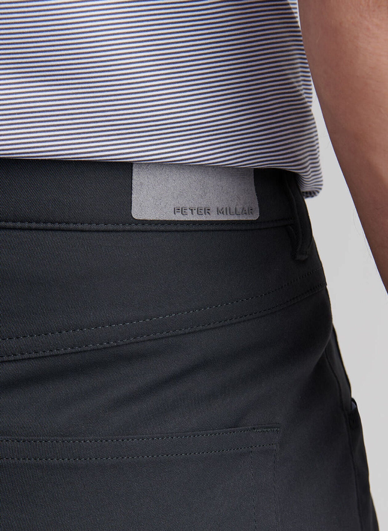 PETER MILLAR Eb66 Performance Five-Pocket Trousers - Men's Classic Fit - Black - Image 3