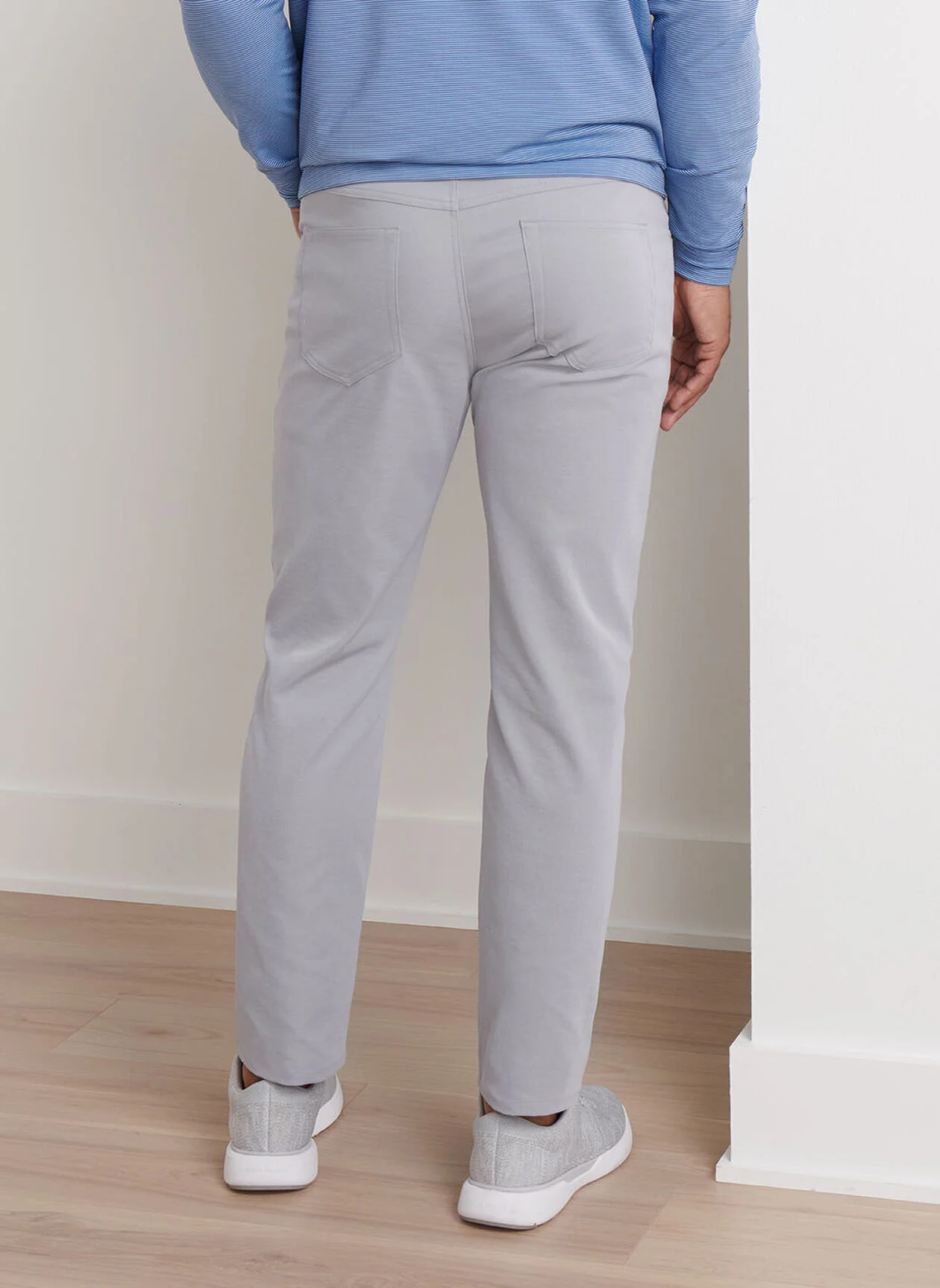 PETER MILLAR Eb66 Performance Five-Pocket Trousers - Men's Classic Fit - Gale Grey - Image 4