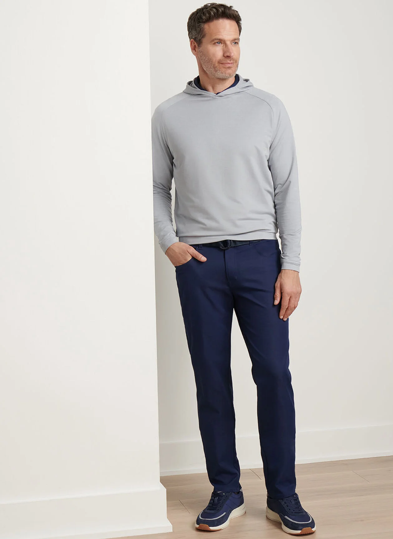 PETER MILLAR Eb66 Performance Five-Pocket Trousers - Men's Classic Fit - Navy - Image 5