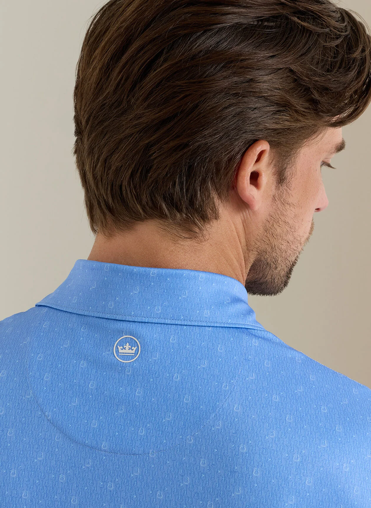 PETER MILLAR Guitar Solo Performance Jersey Polo Shirt - Men's Classic Fit - Bluebird - Image 5