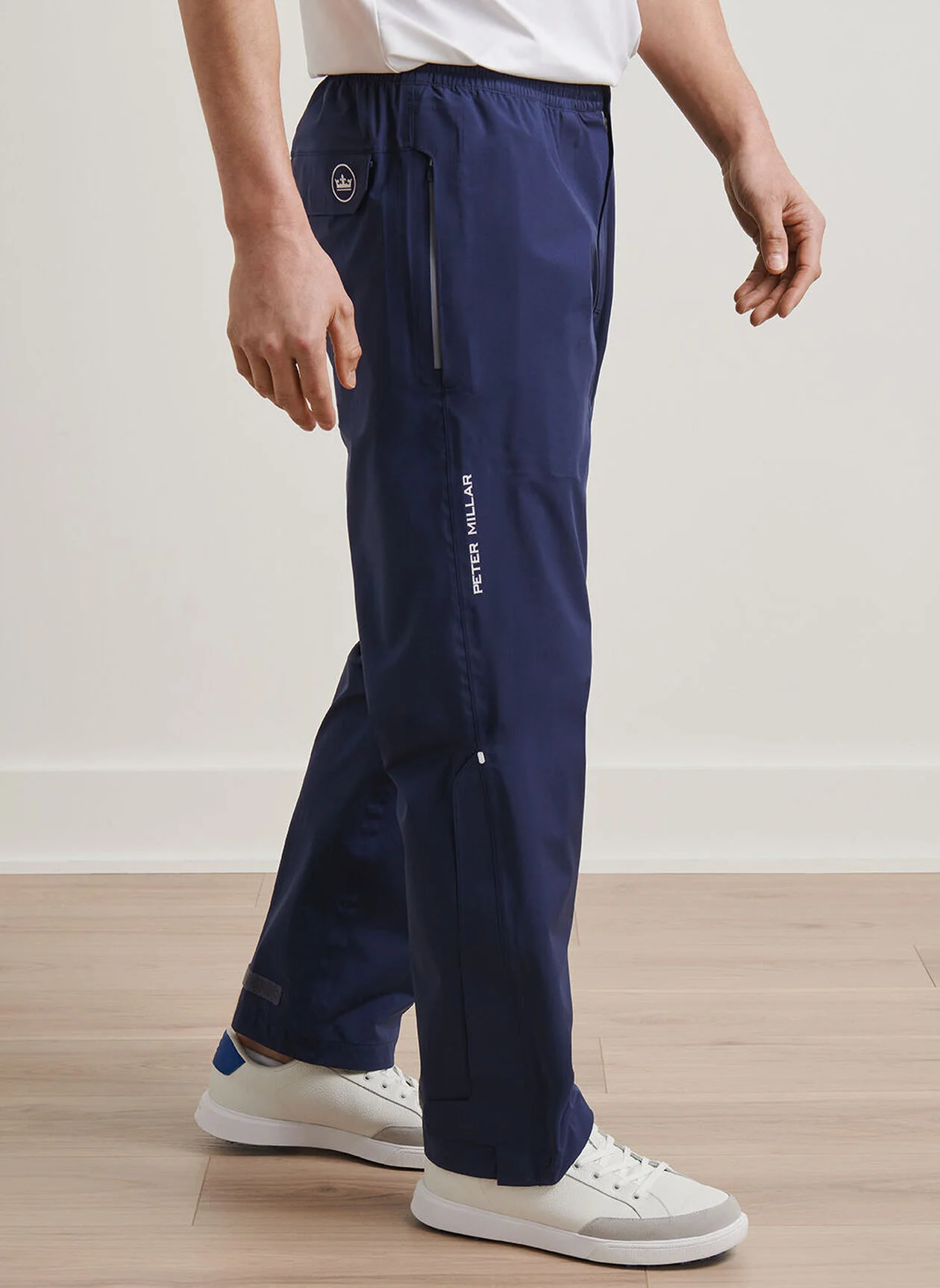 PETER MILLAR Men's Rain Walker Trousers - Windproof & Waterproof - Navy - Image 2