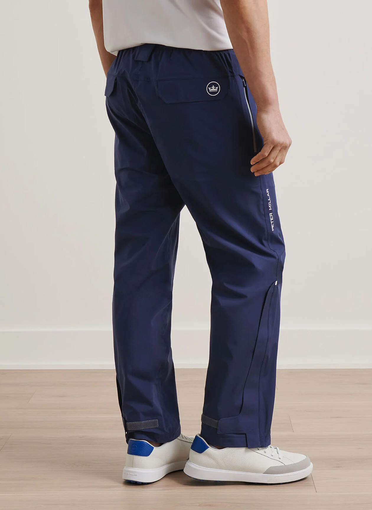PETER MILLAR Men's Rain Walker Trousers - Windproof & Waterproof - Navy - Image 3