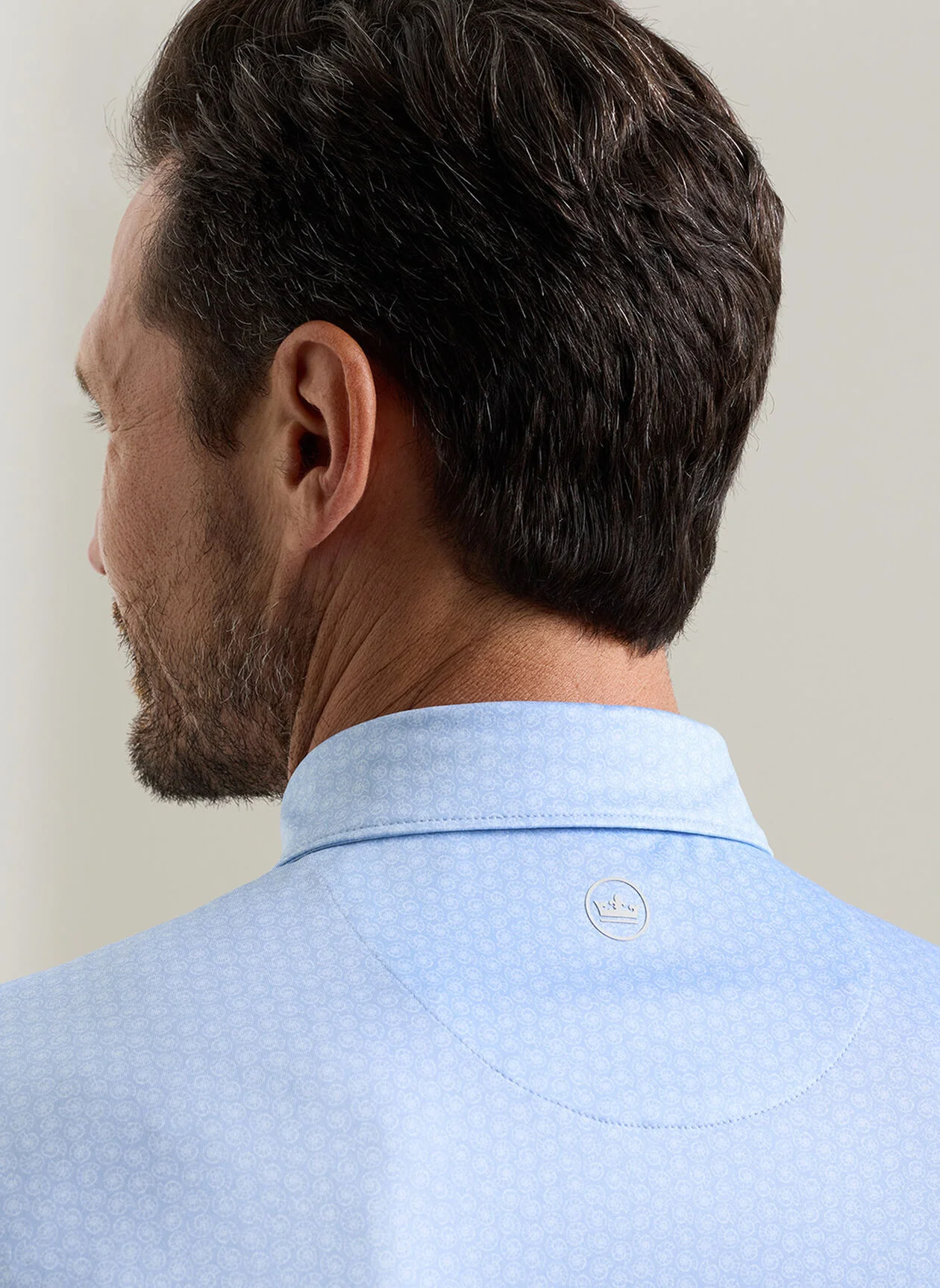 PETER MILLAR Nautilus Performance Jersey Polo Shirt - Men's Classic Fit - Stream Blue - Image 5