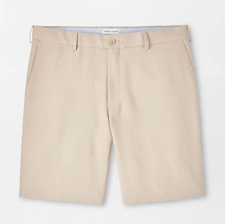 PETER MILLAR Salem Performance Shorts - Men's Classic Fit - Khaki
