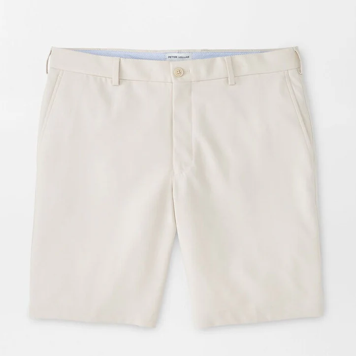 PETER MILLAR Salem Performance Shorts - Men's Classic Fit - Stone