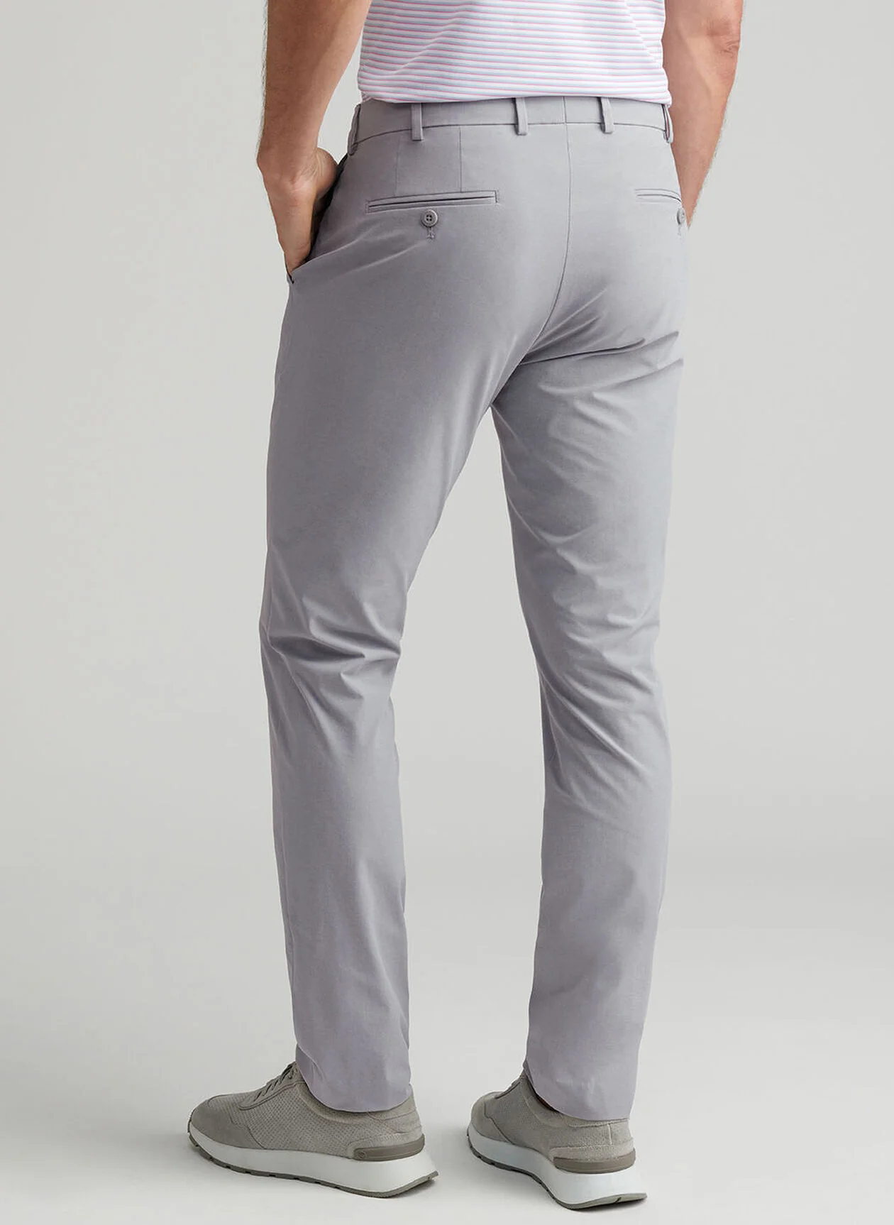PETER MILLAR Surge Performance Trousers – Men’s Technical Four-Way Stretch – Gale Grey - Image 3