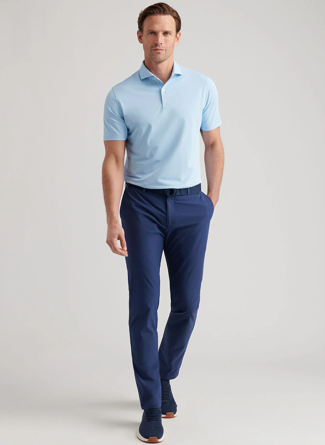 PETER MILLAR Surge Performance Trousers – Men’s Technical Four-Way Stretch – Navy - Image 4