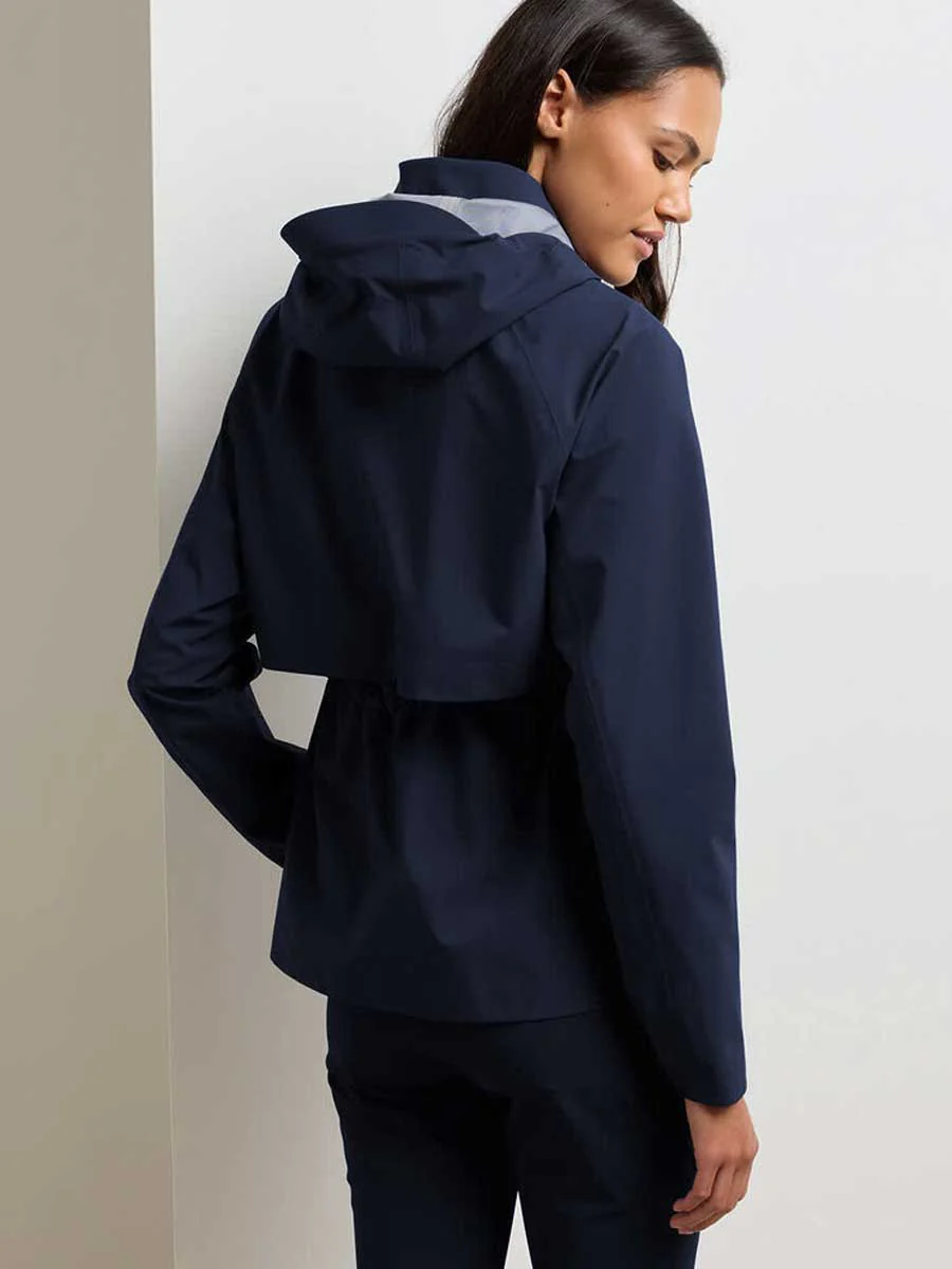 PETER MILLAR Surrey Waterproof Rain Jacket - Womens - Navy - Image 3