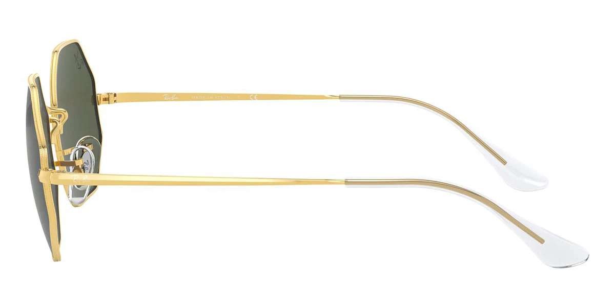 RAY-BAN Octagon 1972 Sunglasses - Polished Gold - Crystal Green Lens - Image 2