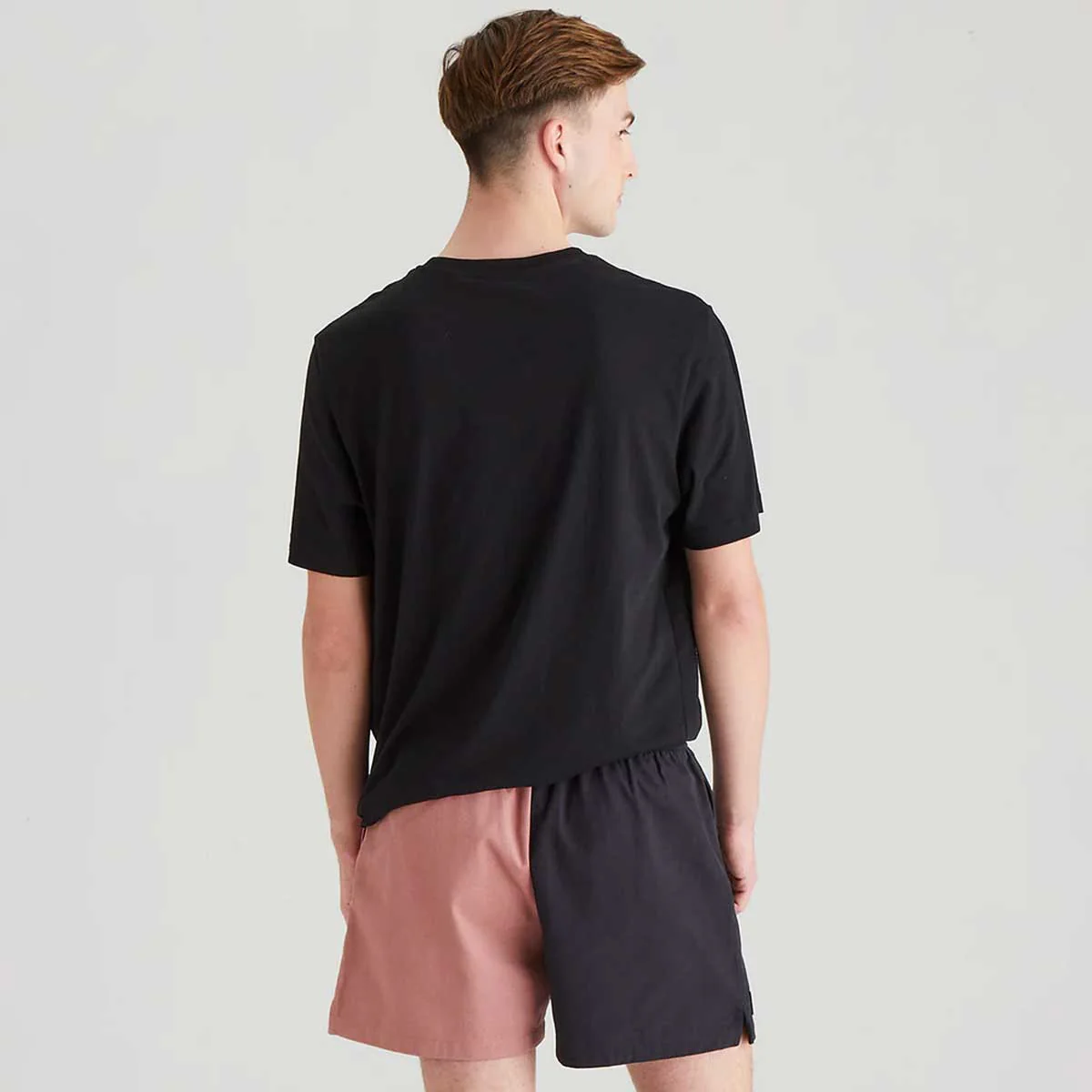 RIDGELINE Hose Down Shorts - Black / Dusky Pink - Image 6