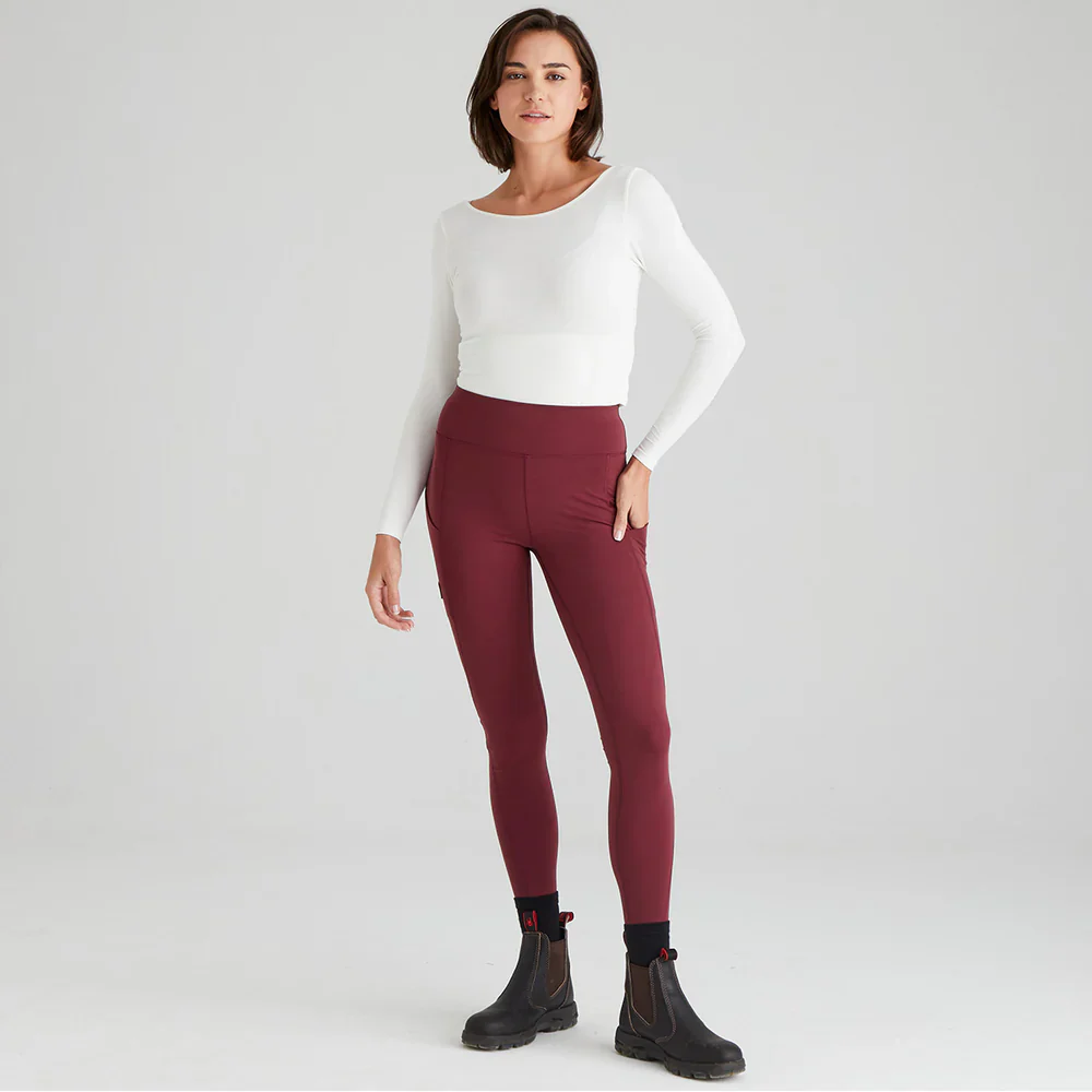 RIDGELINE Ladies Infinity Leggings - Winter Berry - Image 4