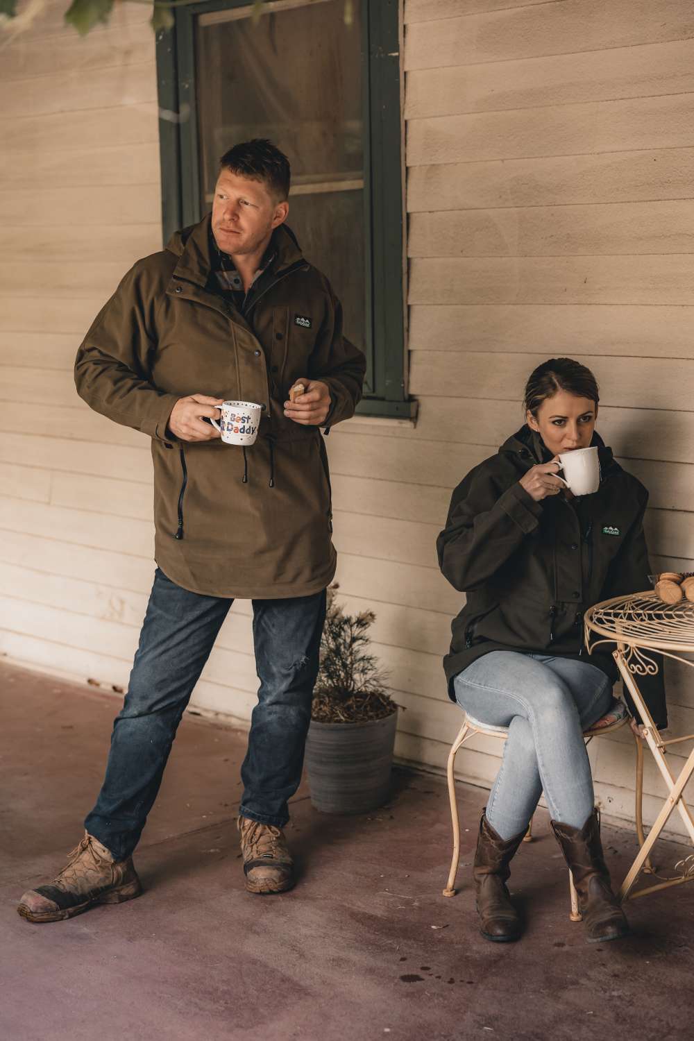 RIDGELINE Mens Monsoon Classic Smock - Teak - Image 10