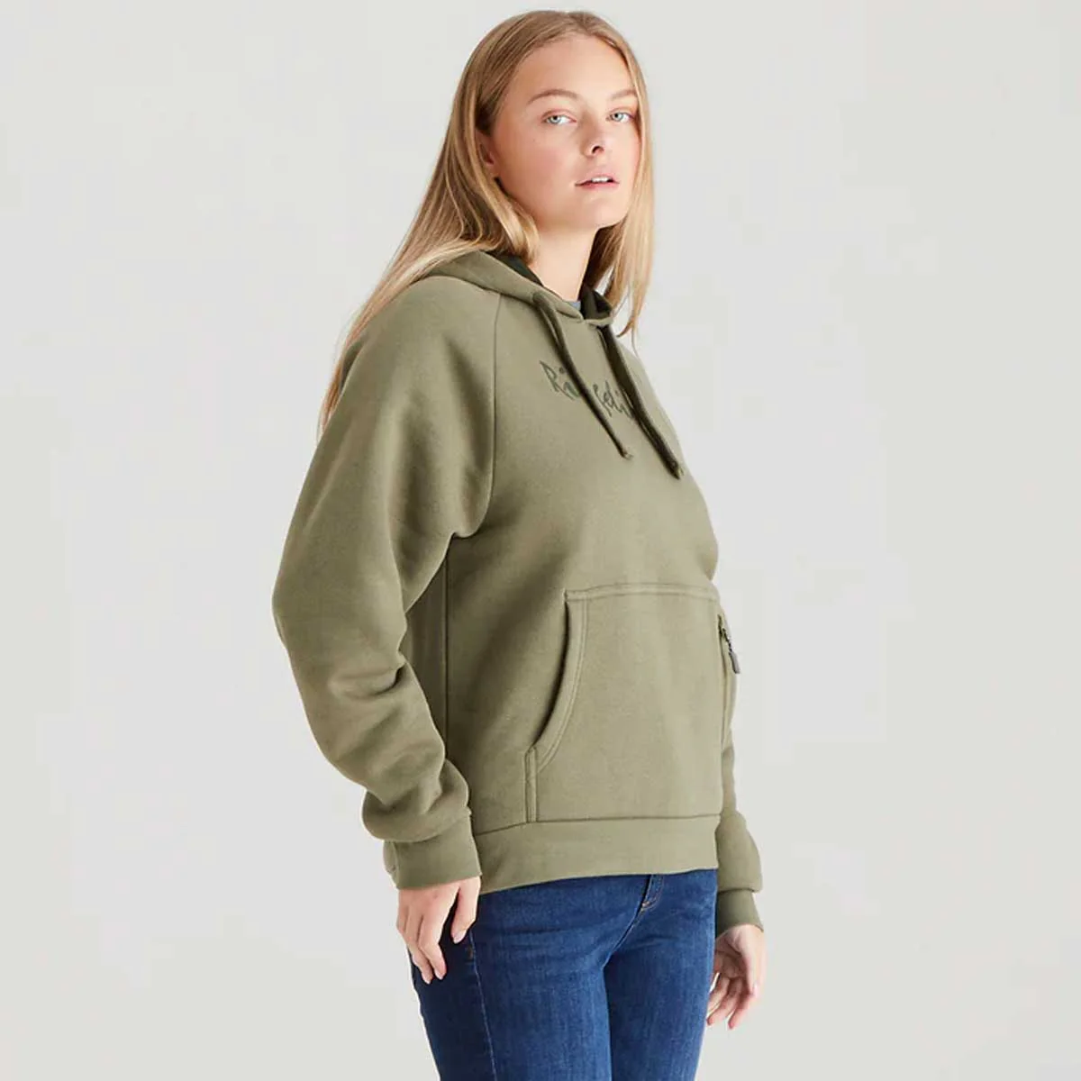 RIDGELINE Signature Hoodie - Womens - Khaki - Image 4