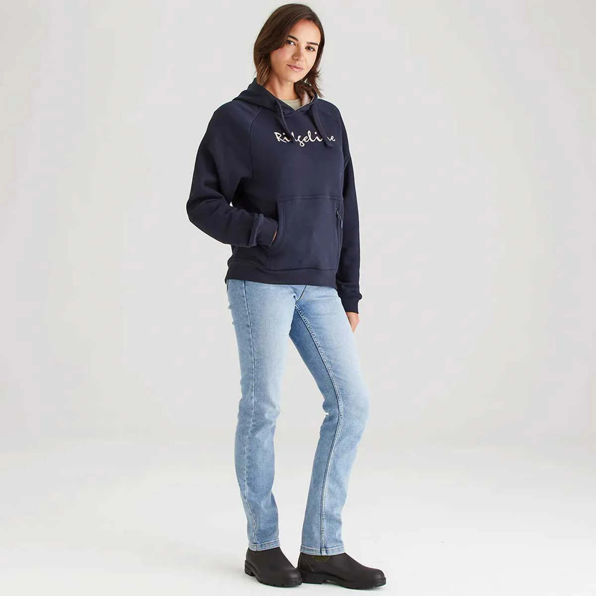 RIDGELINE Signature Hoodie - Womens - Navy - Image 3