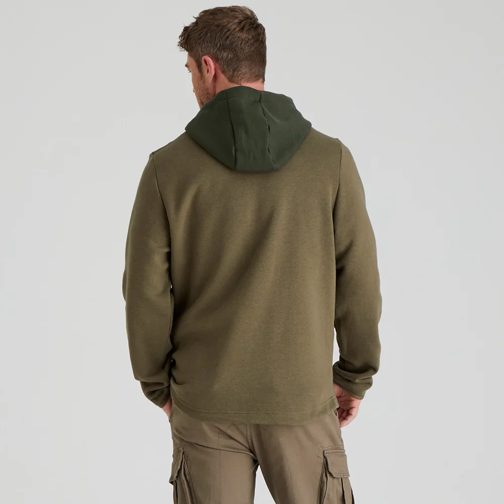 RIDGELINE South Island Hoodie - Mens - Olive - Image 3