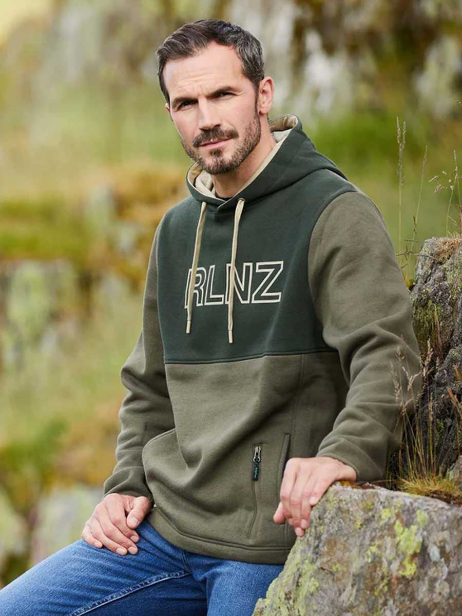 RIDGELINE South Island Hoodie - Mens - Olive - Image 7
