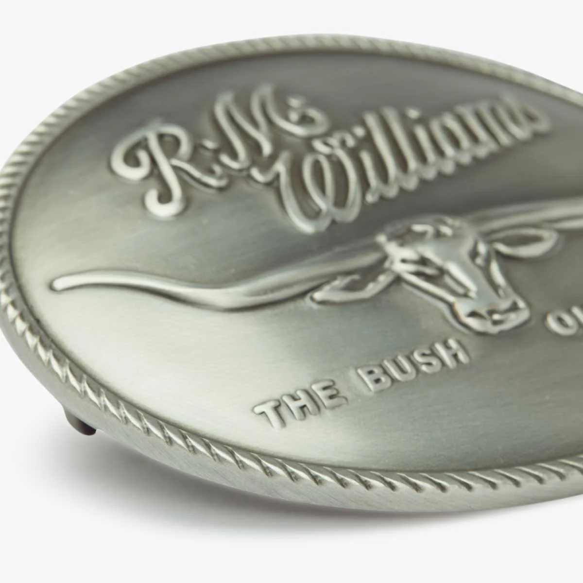 RM WILLIAMS Belt Buckle - Longhorn Trophy - Silver - Image 3