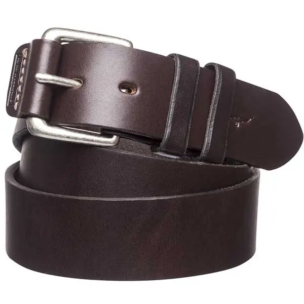 RM WILLIAMS Covered Buckle Belt - Men's CB096 Leather 1.5" - Chestnut