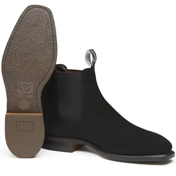 RM WILLIAMS Comfort Craftsman Boots - Men's - Black Suede - Image 3