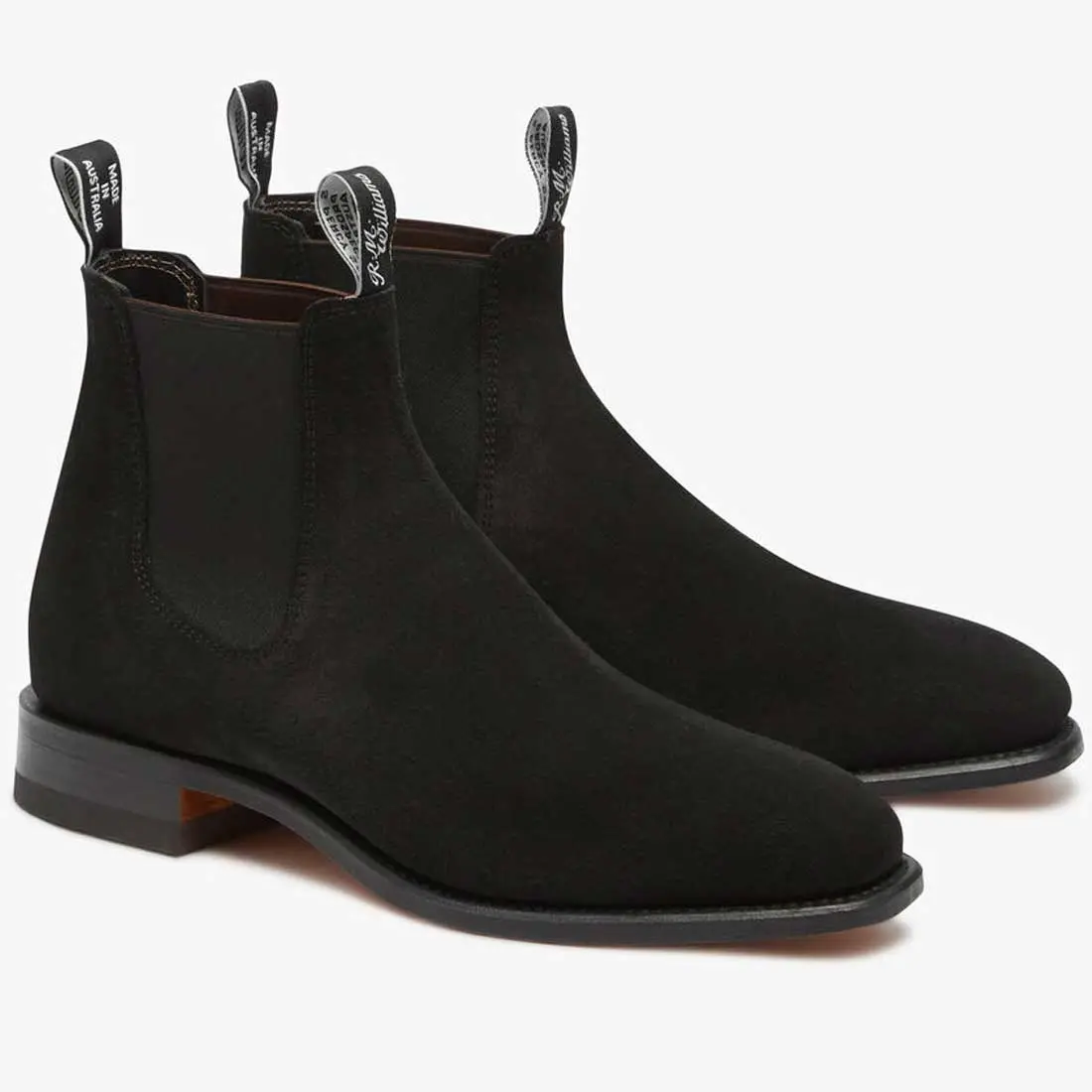 RM WILLIAMS Comfort Craftsman Boots - Men's - Black Suede - Image 7