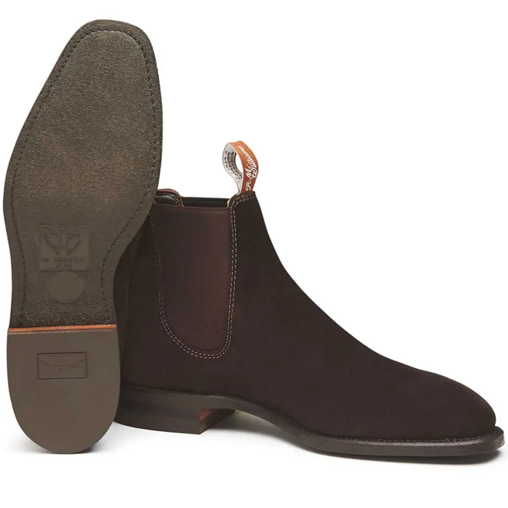 RM WILLIAMS Comfort Craftsman Boots - Men's - Chocolate Suede - Image 3