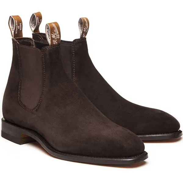 RM WILLIAMS Comfort Craftsman Boots - Men's - Chocolate Suede - Image 7