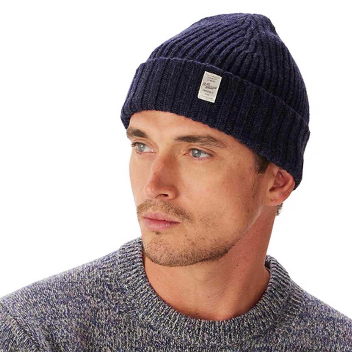 RM WILLIAMS Bowen Wool Beanie - Navy - Image 2