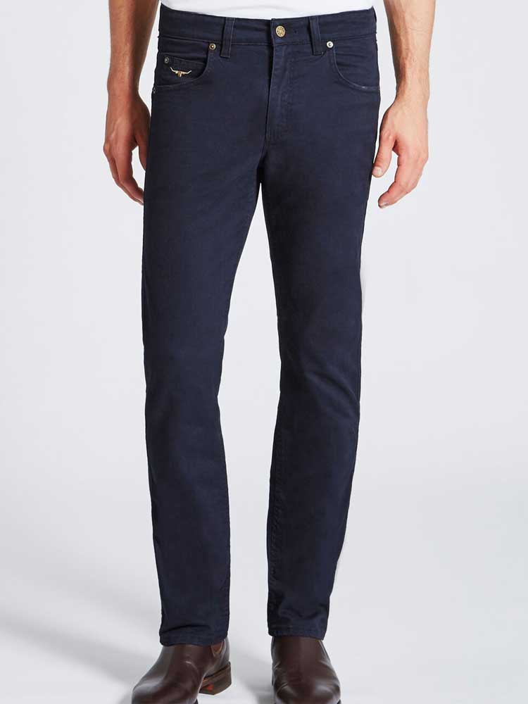 30% OFF RM WILLIAMS Chinos - Men's Linesman Drill Cotton Slim-Fit - Navy