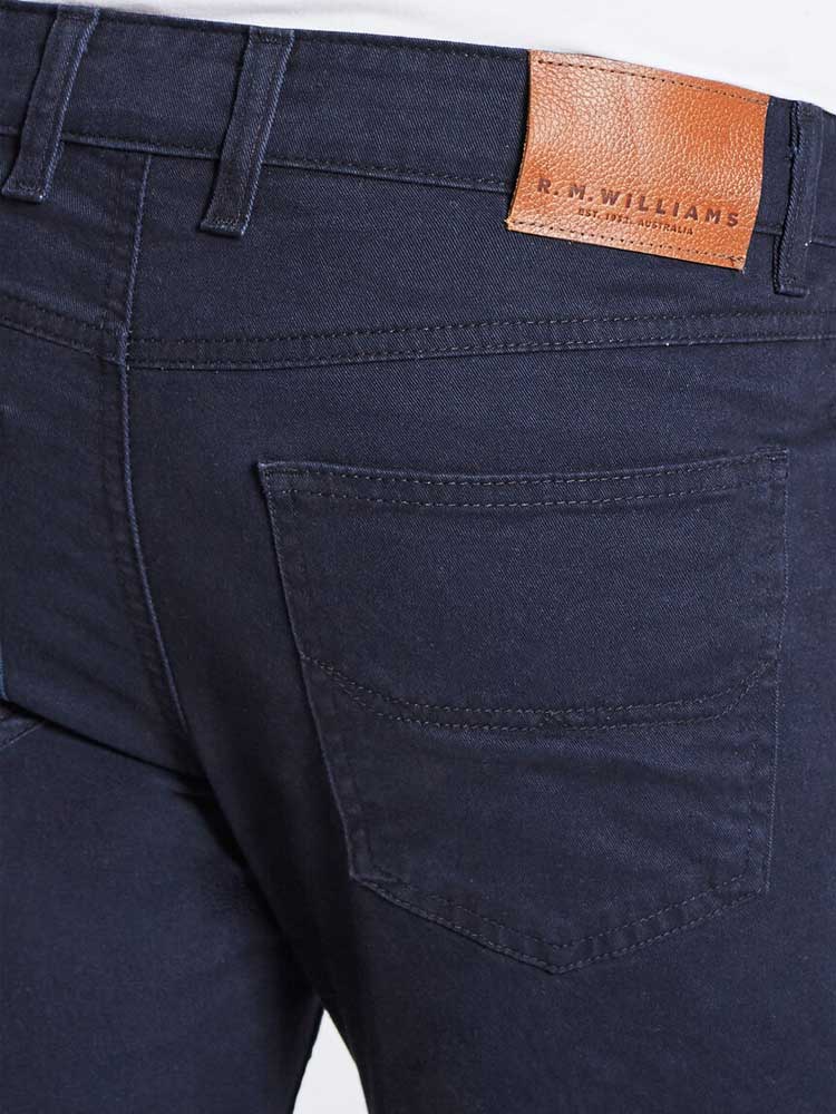 30% OFF RM WILLIAMS Chinos - Men's Linesman Drill Cotton Slim-Fit - Navy - Image 2