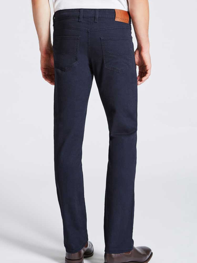 30% OFF RM WILLIAMS Chinos - Men's Linesman Drill Cotton Slim-Fit - Navy - Image 3