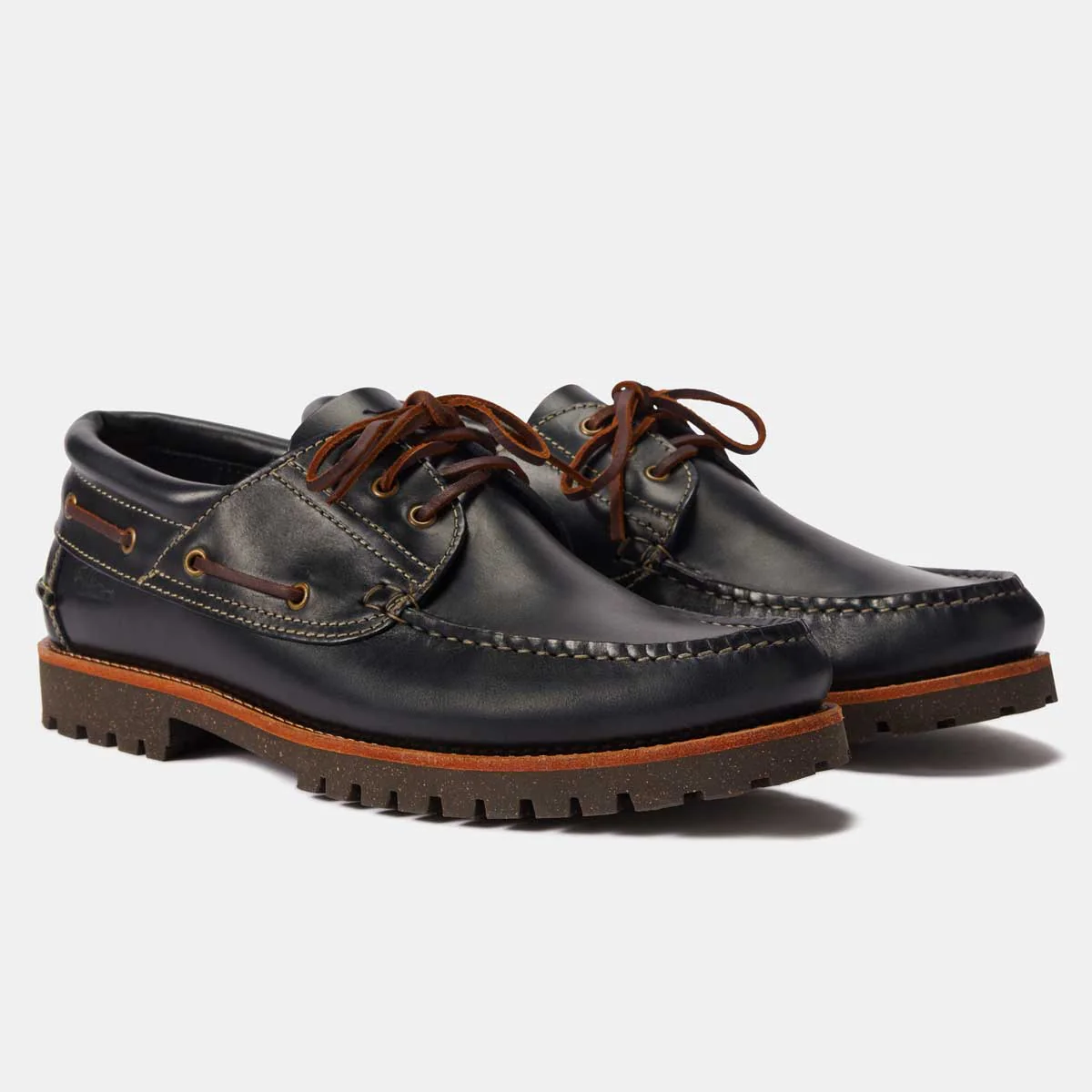 RM WILLIAMS Dockyard Moccasin Boat Shoes - Men's - Navy - Image 3
