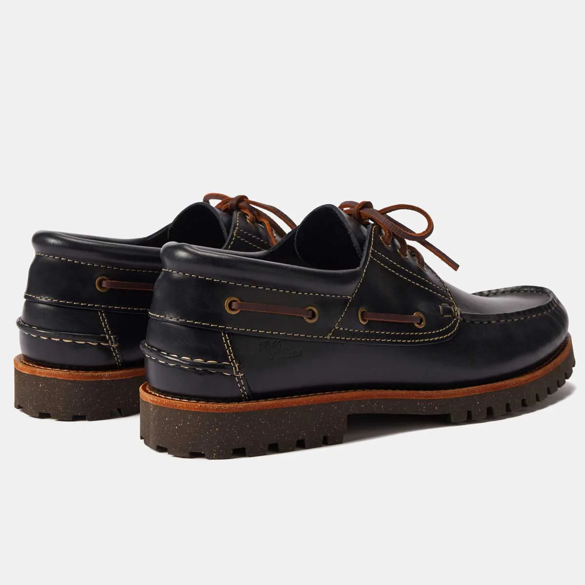 RM WILLIAMS Dockyard Moccasin Boat Shoes - Men's - Navy - Image 4