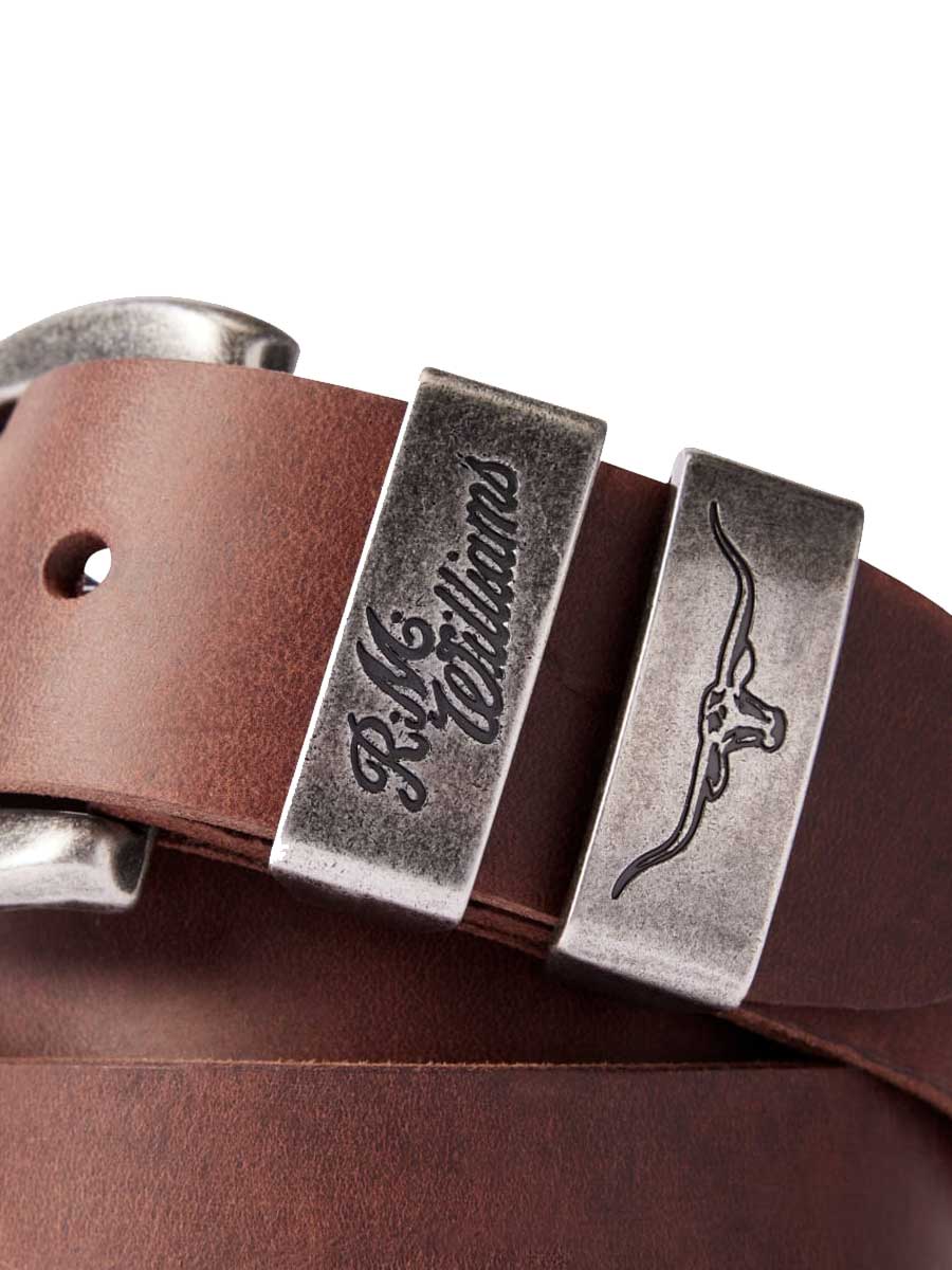 RM WILLIAMS Drover 1.5" Belt - Mens - Bark - Image 4
