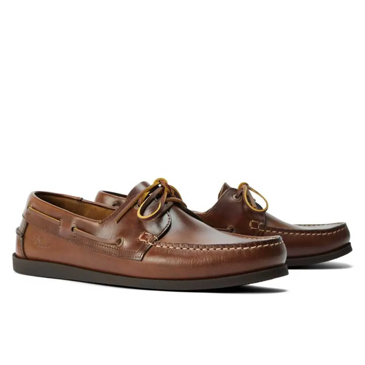 RM WILLIAMS Islet Moccasin Boat Shoes - Men's - Tan - Image 3