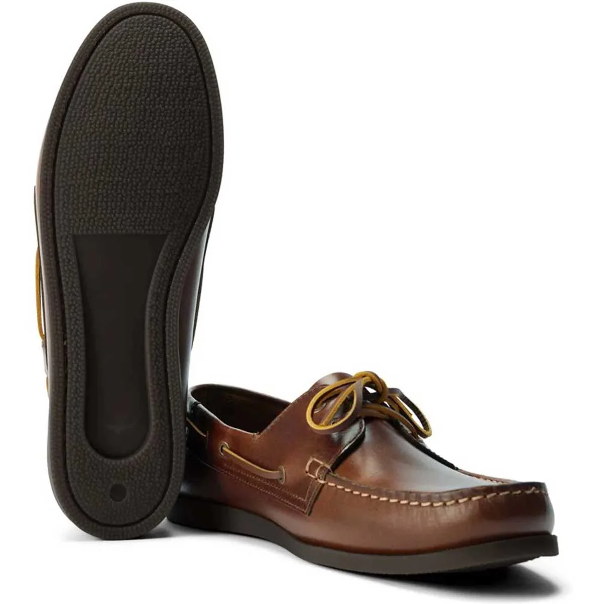 RM WILLIAMS Islet Moccasin Boat Shoes - Men's - Tan - Image 5
