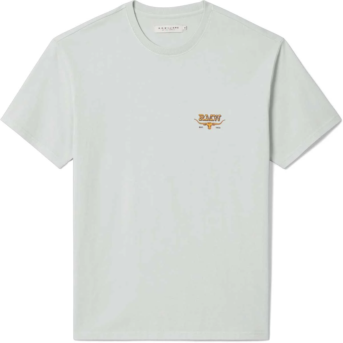 RM WILLIAMS Louth T-Shirt - Men's Crew Neck - Salt