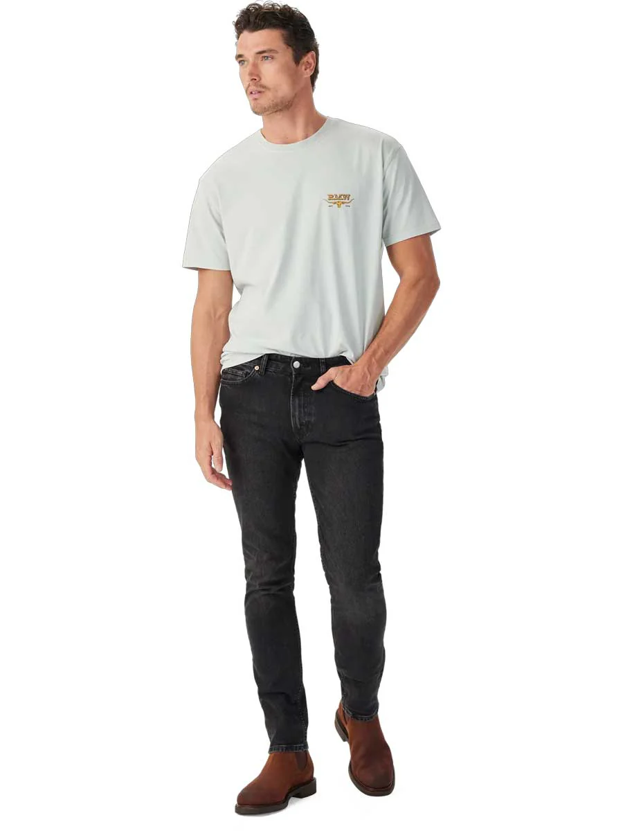 RM WILLIAMS Louth T-Shirt - Men's Crew Neck - Salt - Image 3