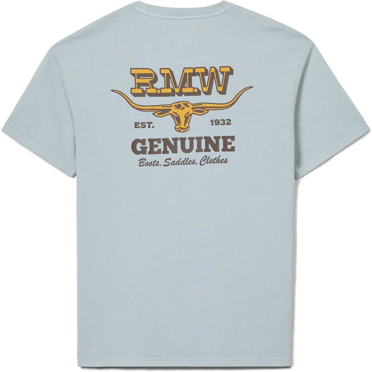 RM WILLIAMS Louth T-Shirt - Men's Crew Neck - Salt - Image 4