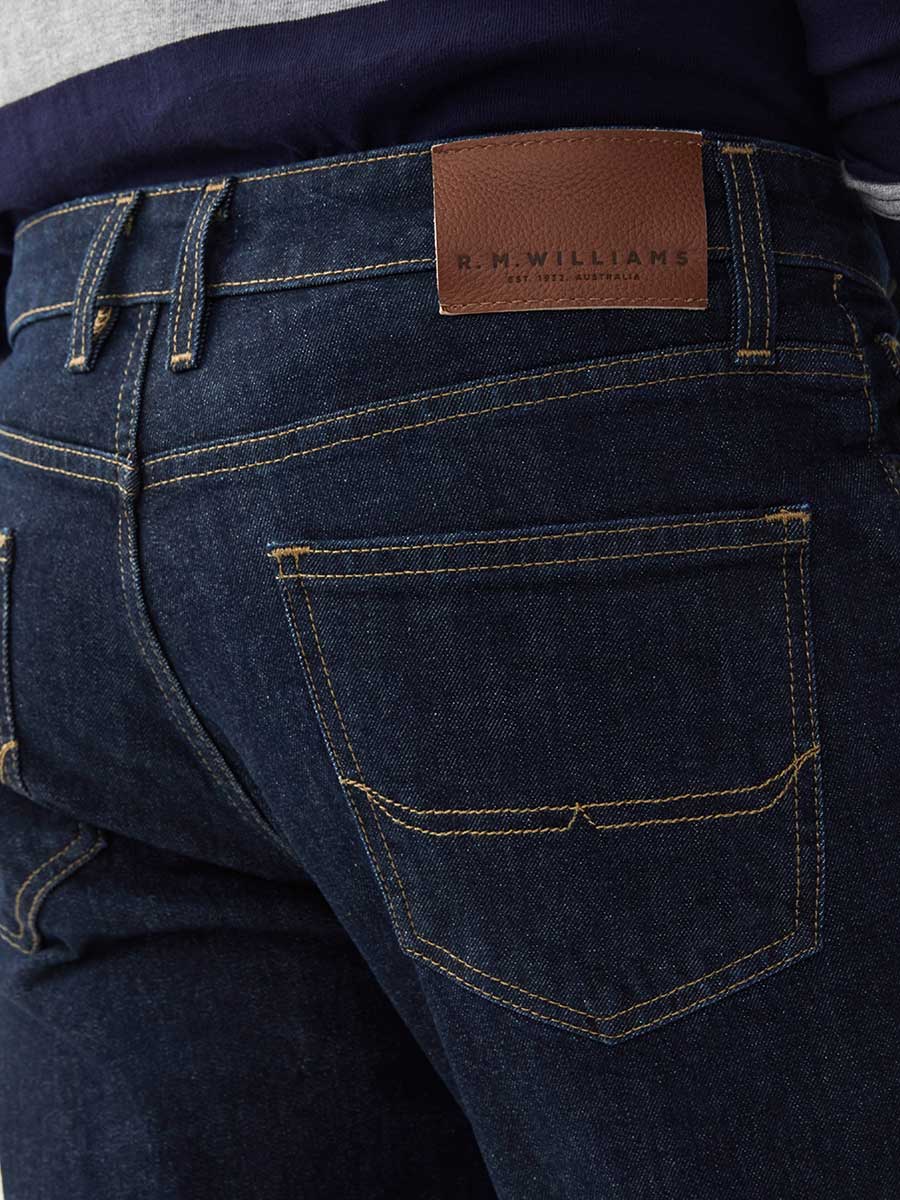 RM WILLIAMS Loxton Denim Jeans - Mens - Indigo Rinse - Image 4